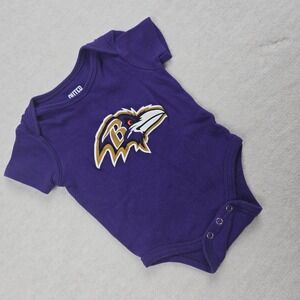Baltimore Ravens Purple Baby Onepiece 0-3M Outer Stuff Football NFL